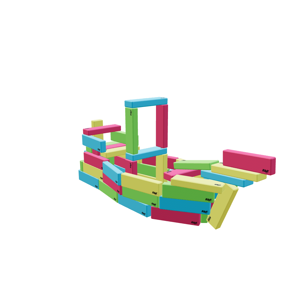 RIWI 48-piece mega building set – create ships, castles, and large-scale designs